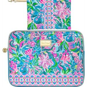 Lilly Pulitzer Colorful Floral Charging Cord Bag